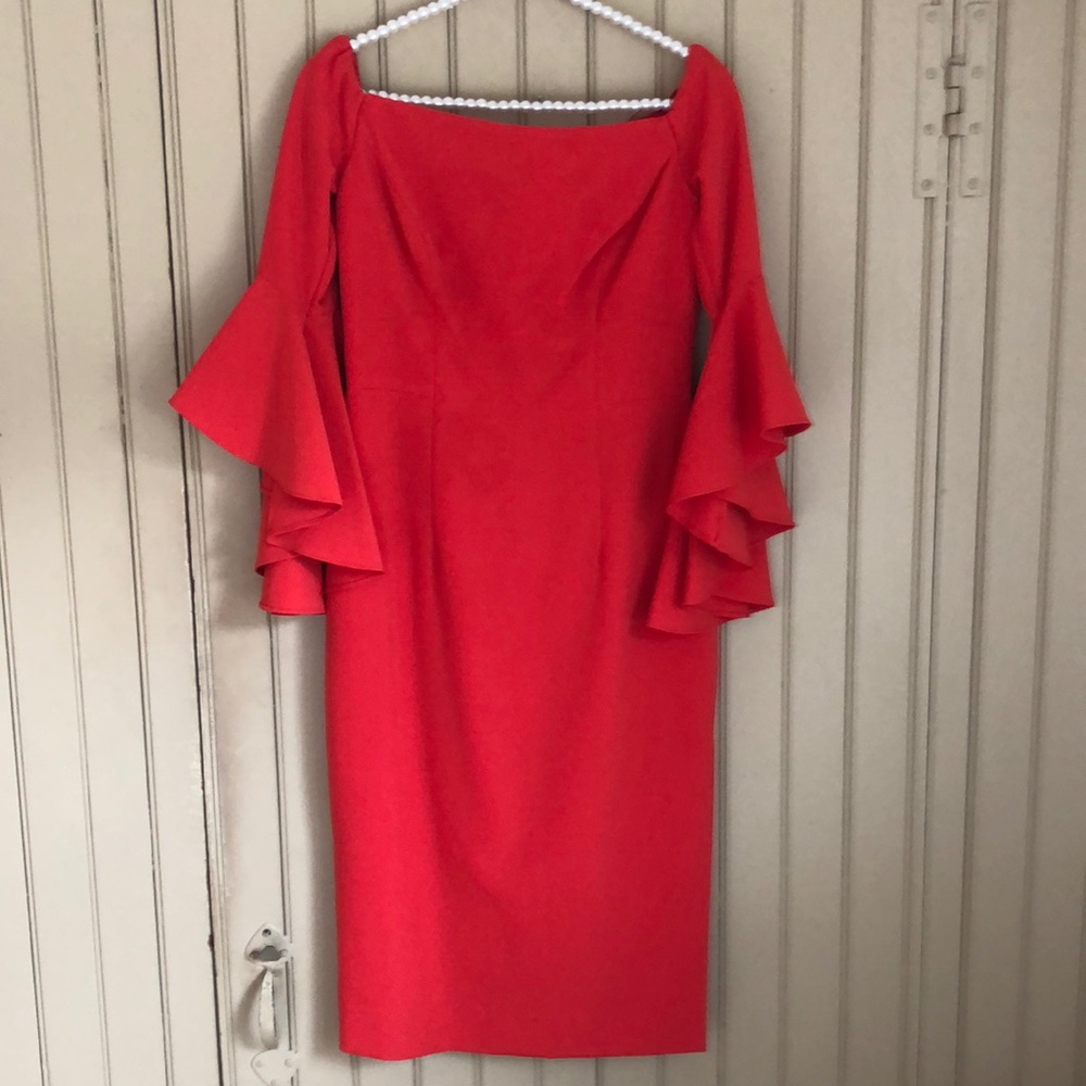 Stunning red/orange Milly dress